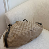 Brown GG Gucci Canvas Tote Bag