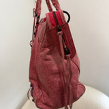 Pink Balenciaga MotoCross City Bag