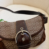 Coach Brown Suede Mini Soho Bag
