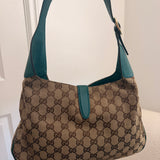 Teal Gucci Jackie Shoulder Bag