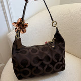 Coach Brown Signature Ashley Shoulder Bag
