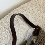 Fendi Zucchino Hobo Shoulder Bag