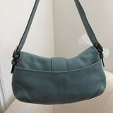 Coach Light Blue Leather Large Soho Bag