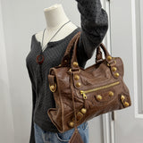 Balenciaga Giant 21 Brown City Bag