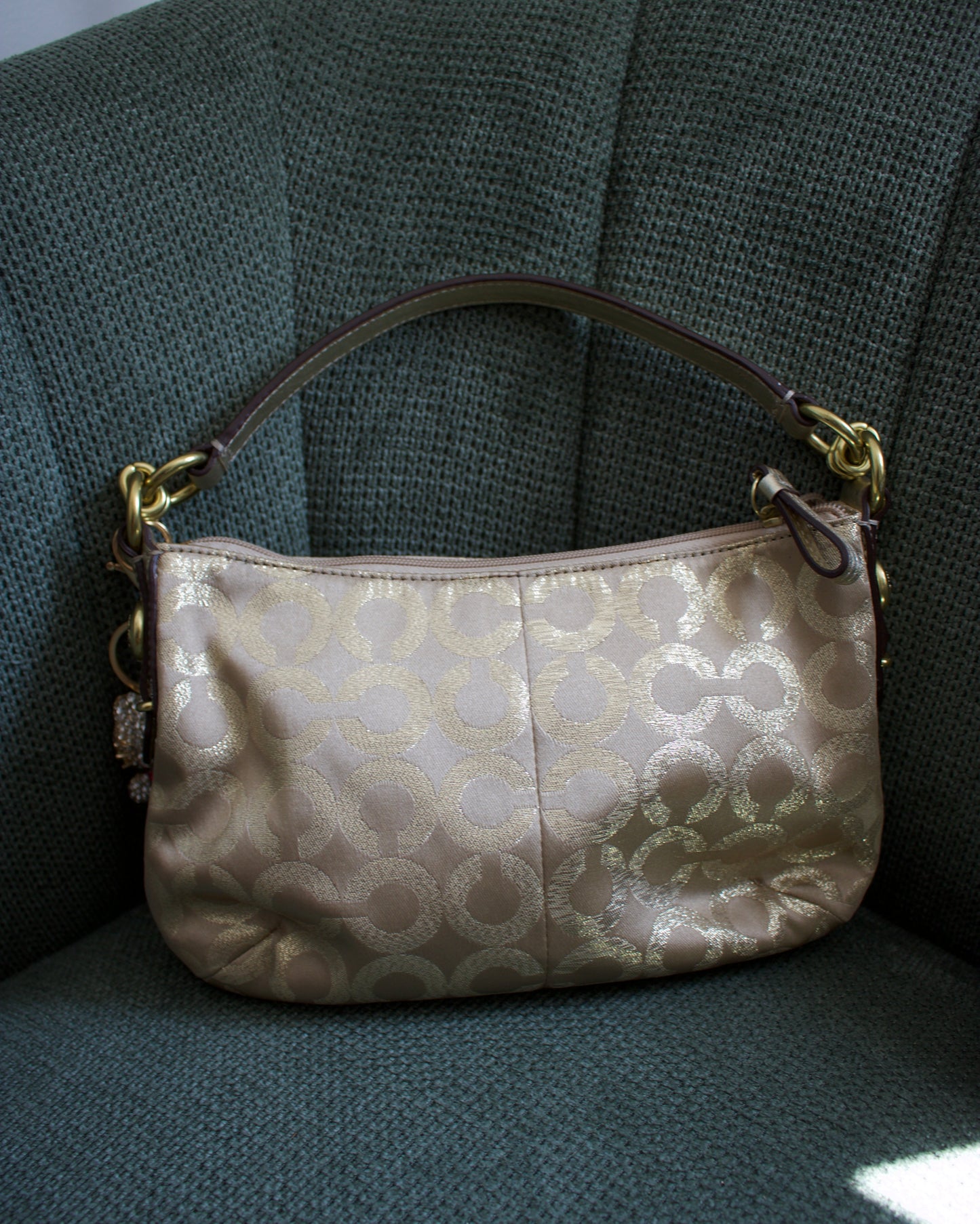 Coach Gold Poppy Shoulder Bag