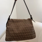 Fendi Signature Brown Mamma Baguette Bag