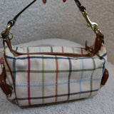 Coach Tattersal Kisslock Top Handle Bag