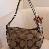 Coach Brown Signature Shoulder Bag
