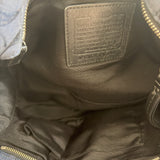 Coach Navy Shimmer Leather Soho Tote Bag