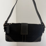 Coach Black Soho Demi Flap Bag