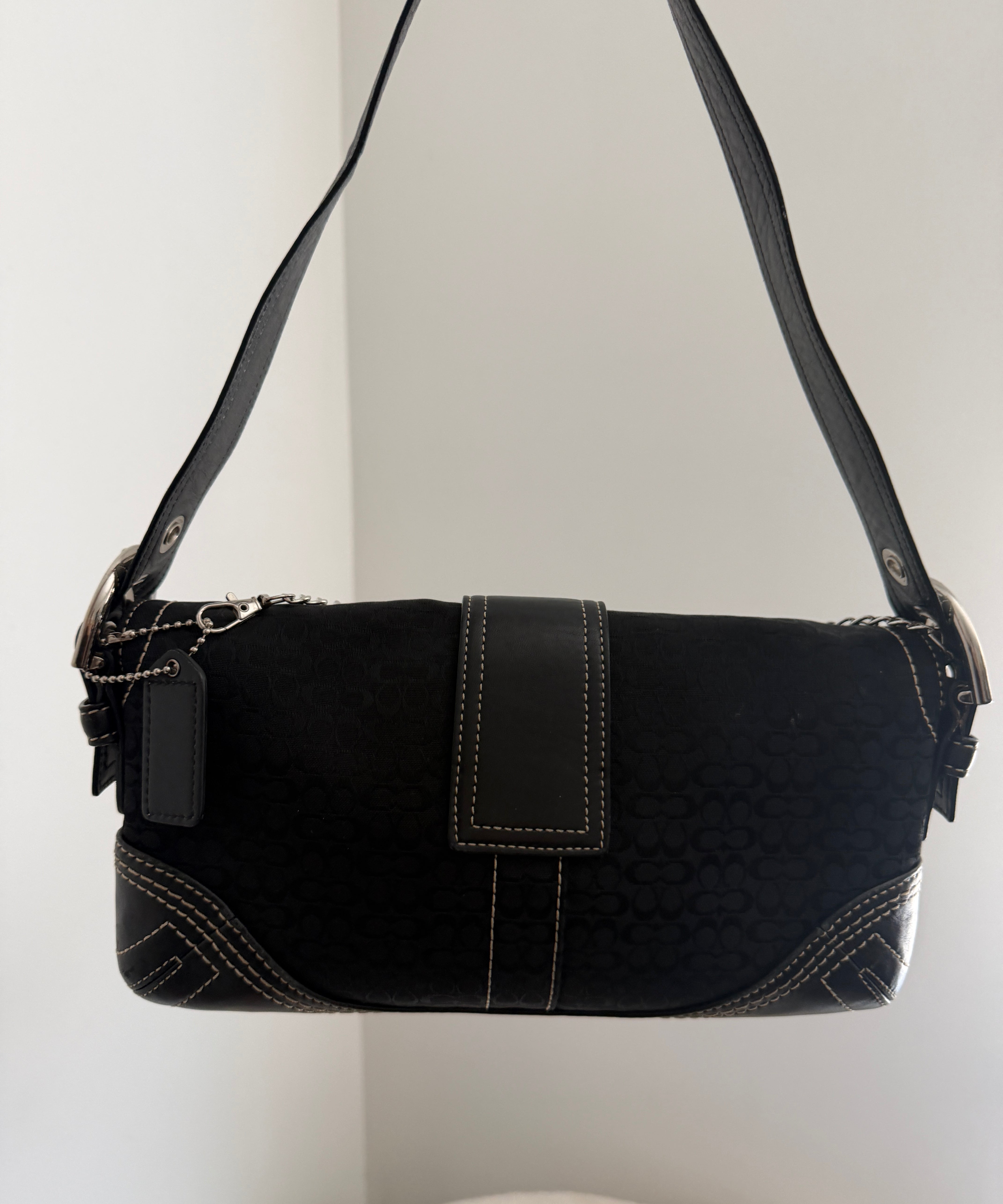 Coach Black Soho Demi Flap Bag