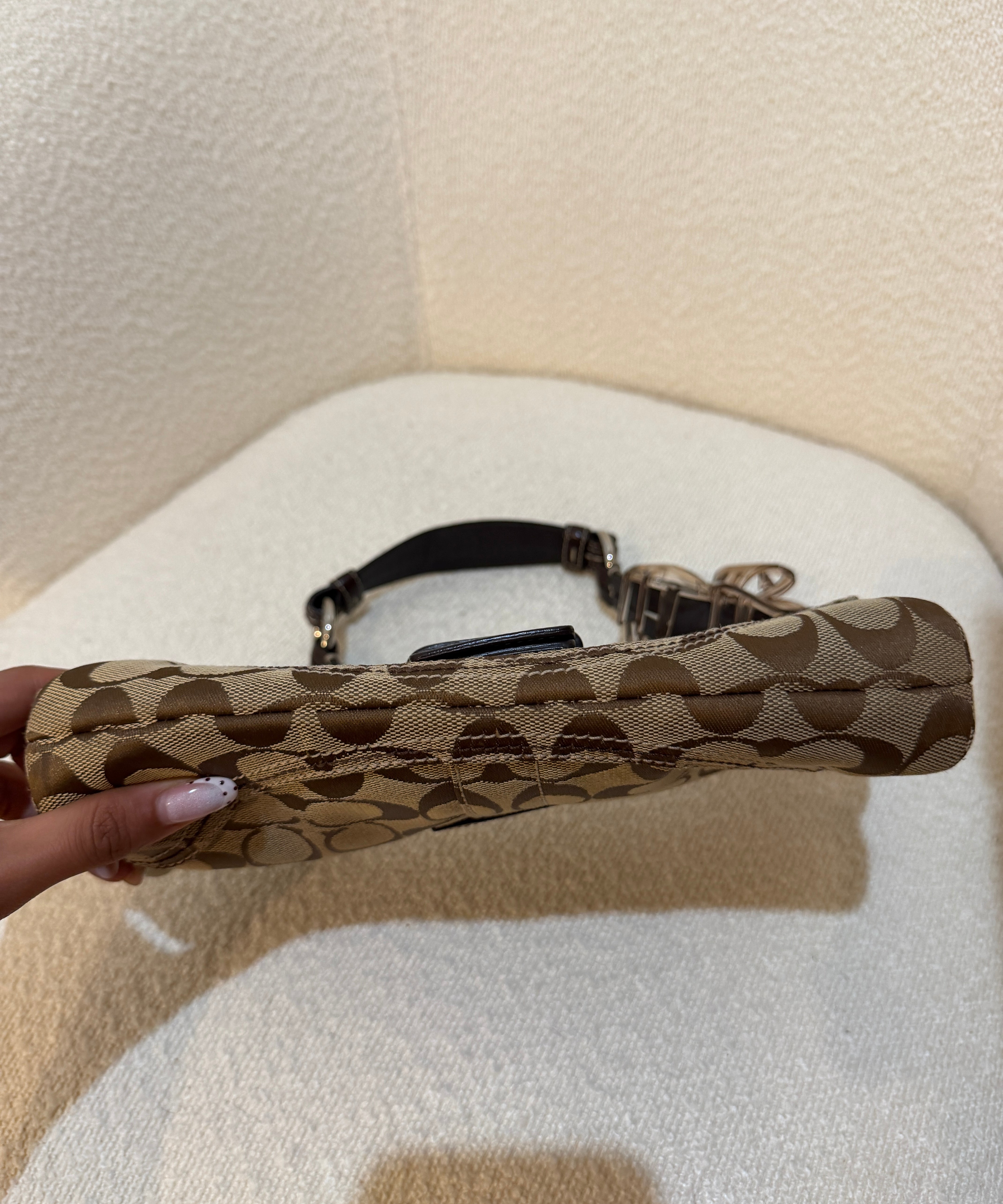 Coach Brown Soho Demi Flap Bag