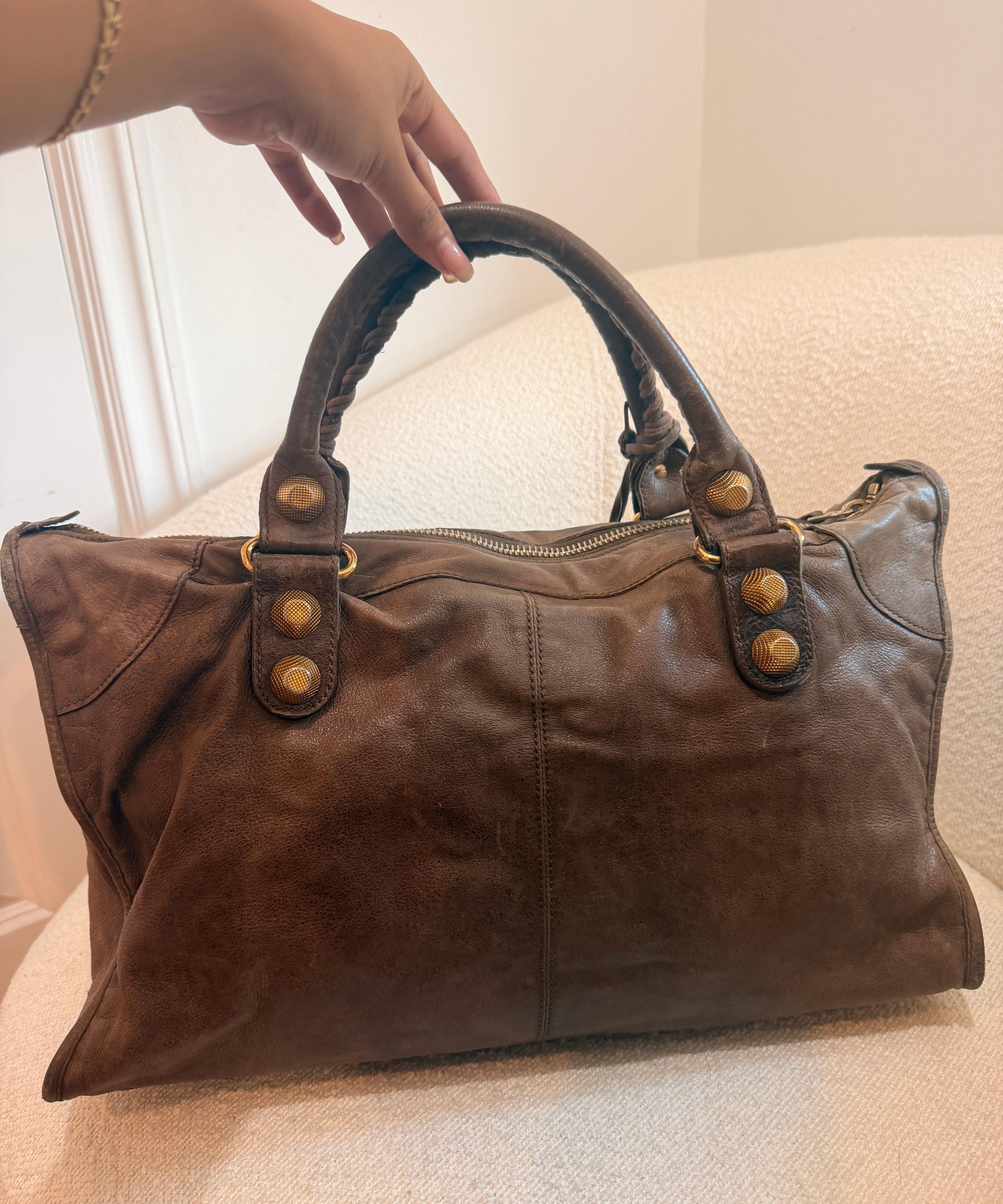 Balenciaga Giant 21 Brown City Bag