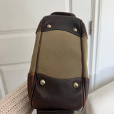 Brown Prada Jacquard Canvas Shoulder Bag