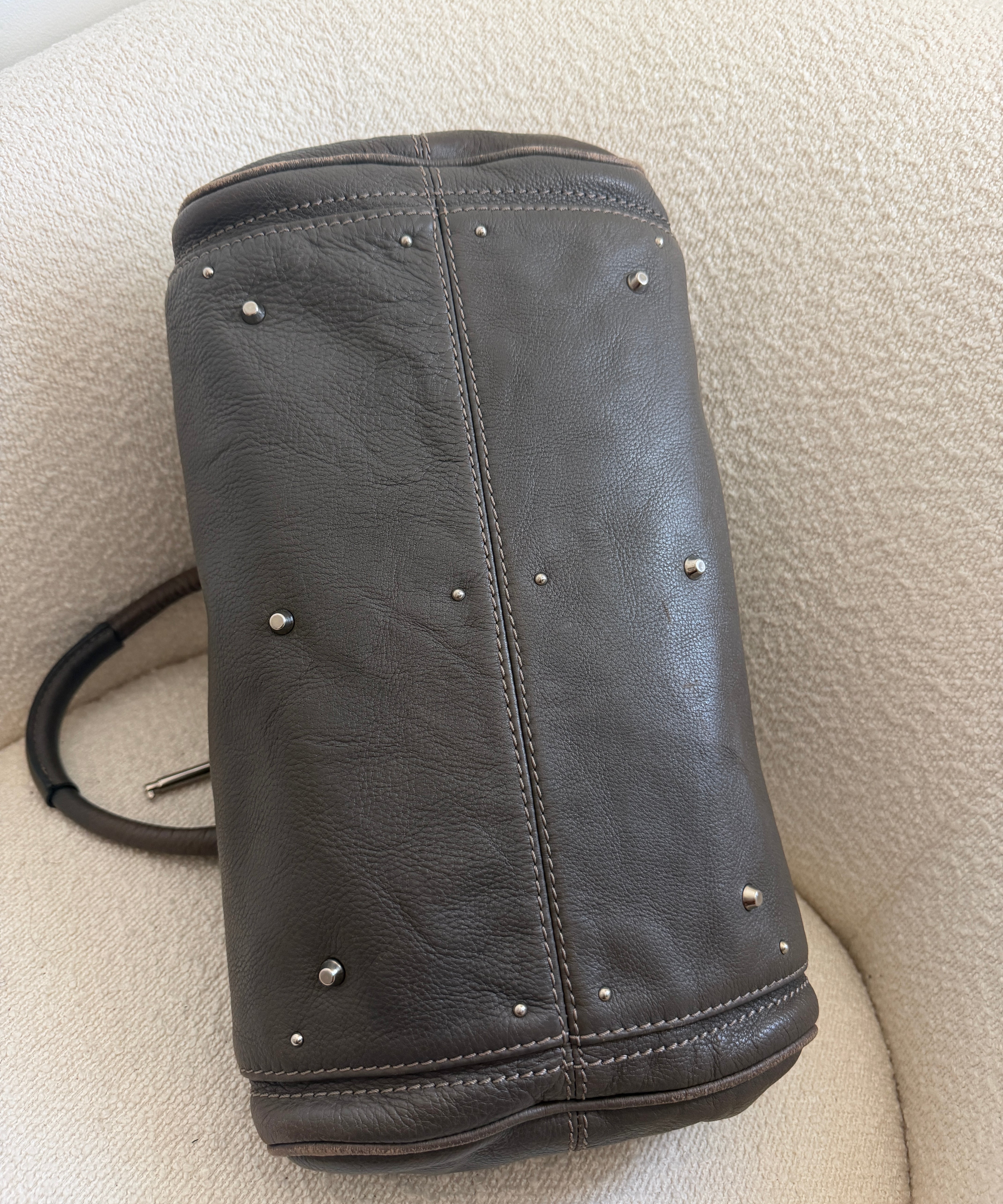 Rare Chloe Grey Paddington Leather Handbag