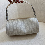 White Dior Romantique Barrel Bag