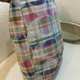 Rare Coach Poppy Multicolored Plaid Madras Bag