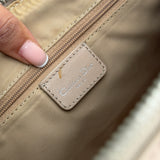 Beige Dior Romantique Trotter Hand Bag