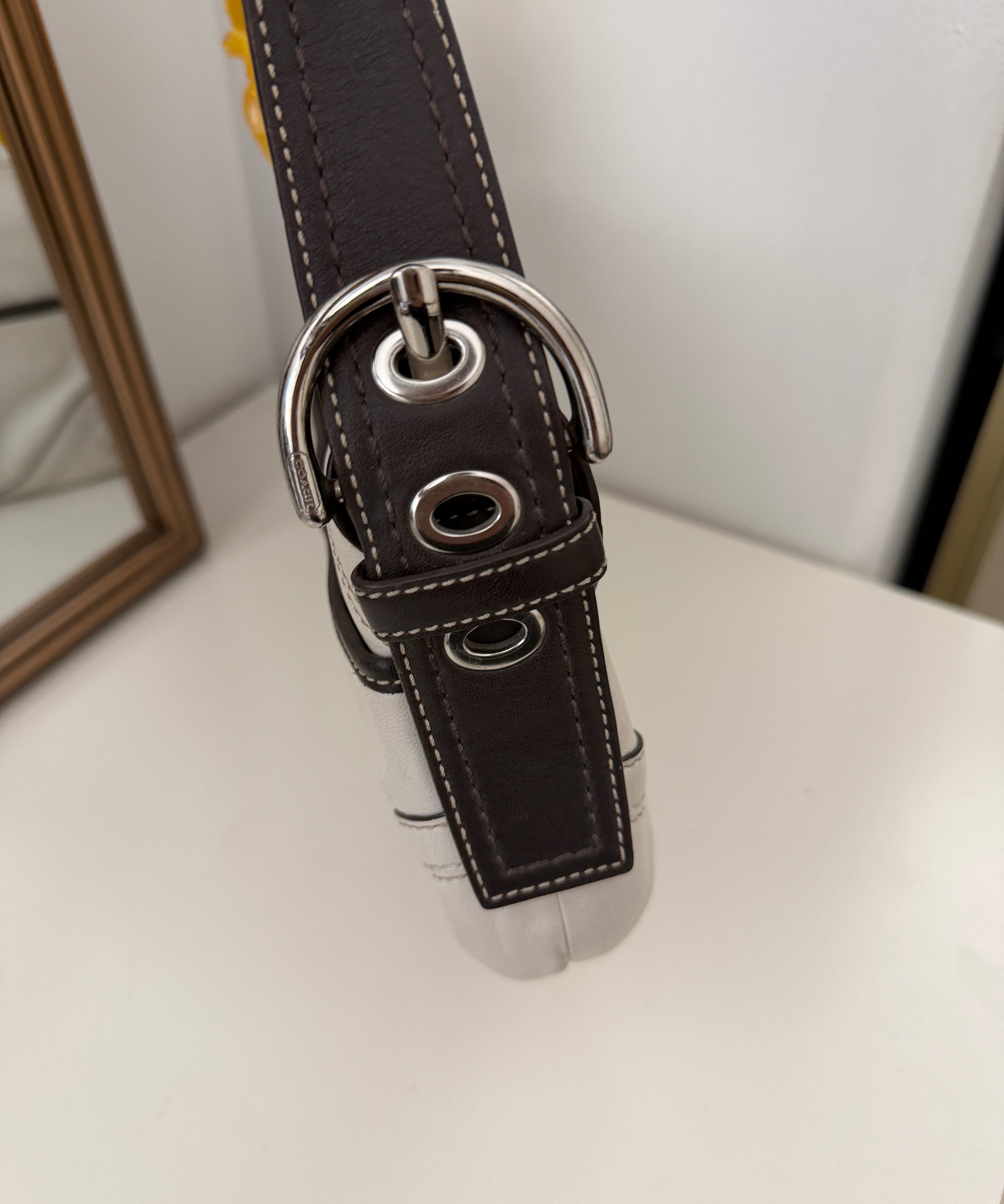 Coach White Mini Soho Bag