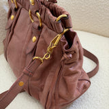 Miu Miu Mauve Pink Vitello Leather Bag
