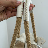 Beige Archive Miu Miu Black Studded Flower Shoulder Bag