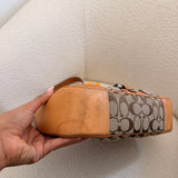 Coach British Tan Hamptons Signature Hobo Bag