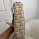 Beige Dior Mini Romantique Trotter Hand Bag