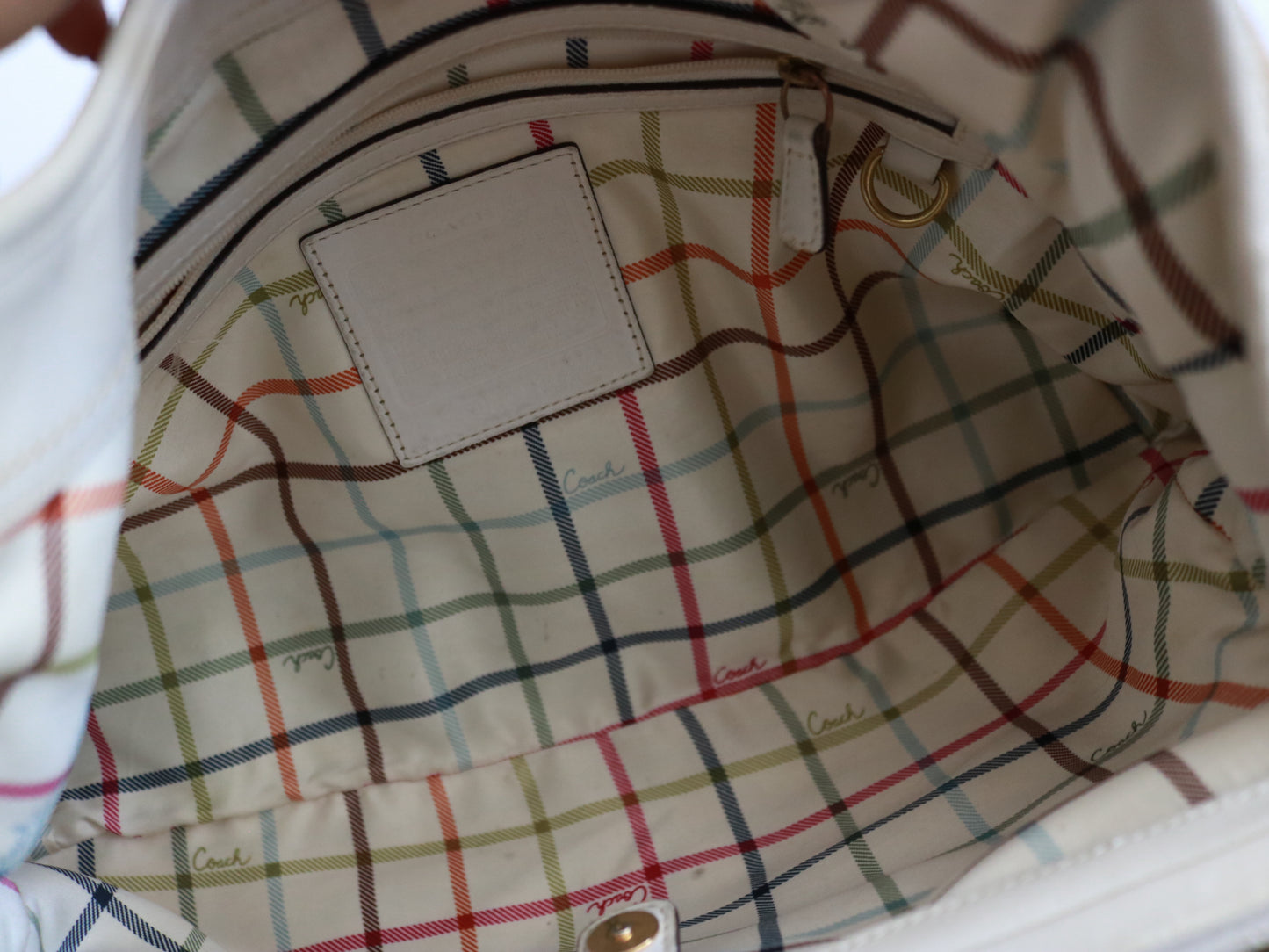 Coach Brown Signature Ergo Kisslock Bag