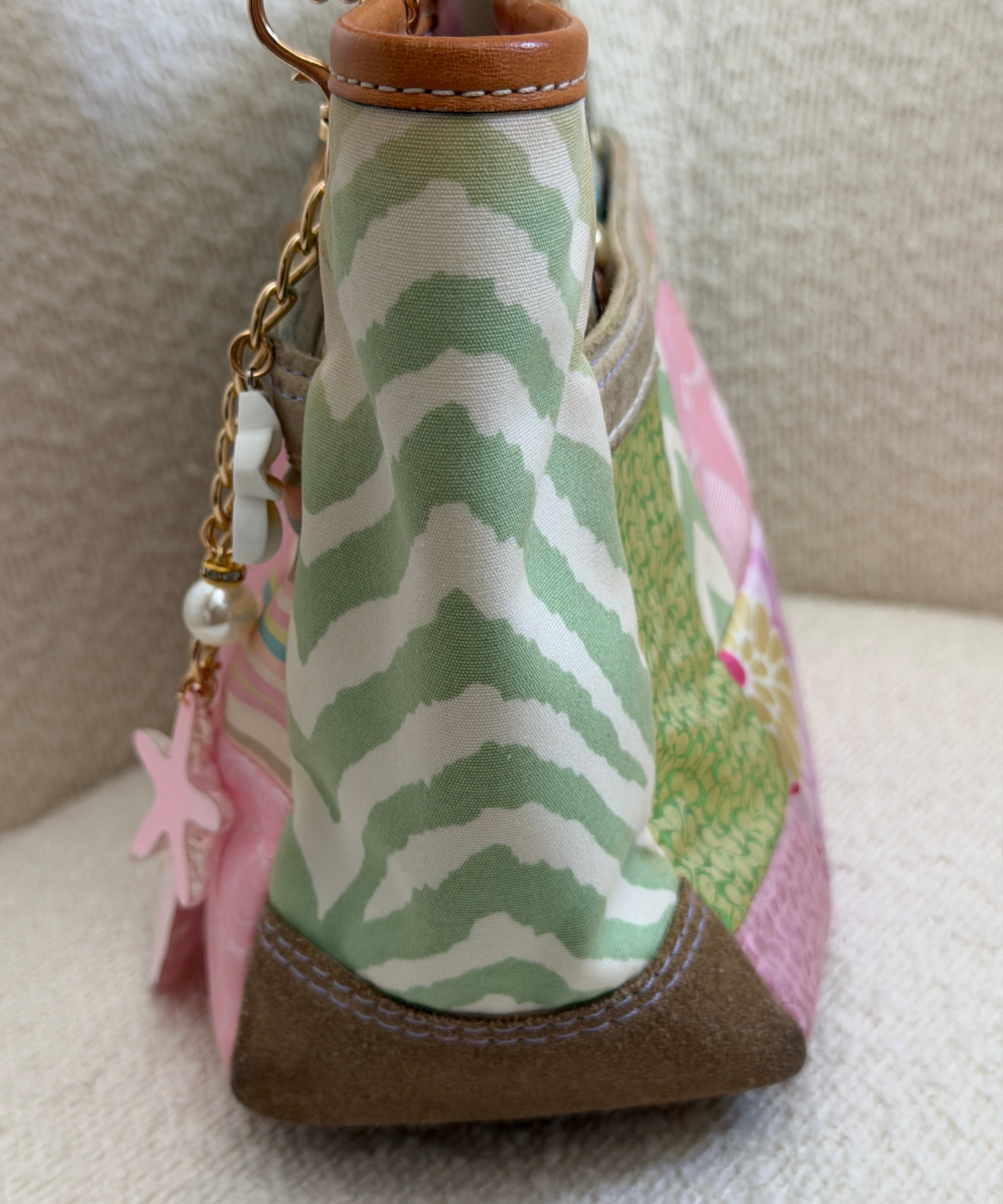 Coach Multicolor Patchwork Spring Hand Bag