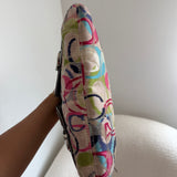 Rare Coach Poppy Multicolored Madras Bag