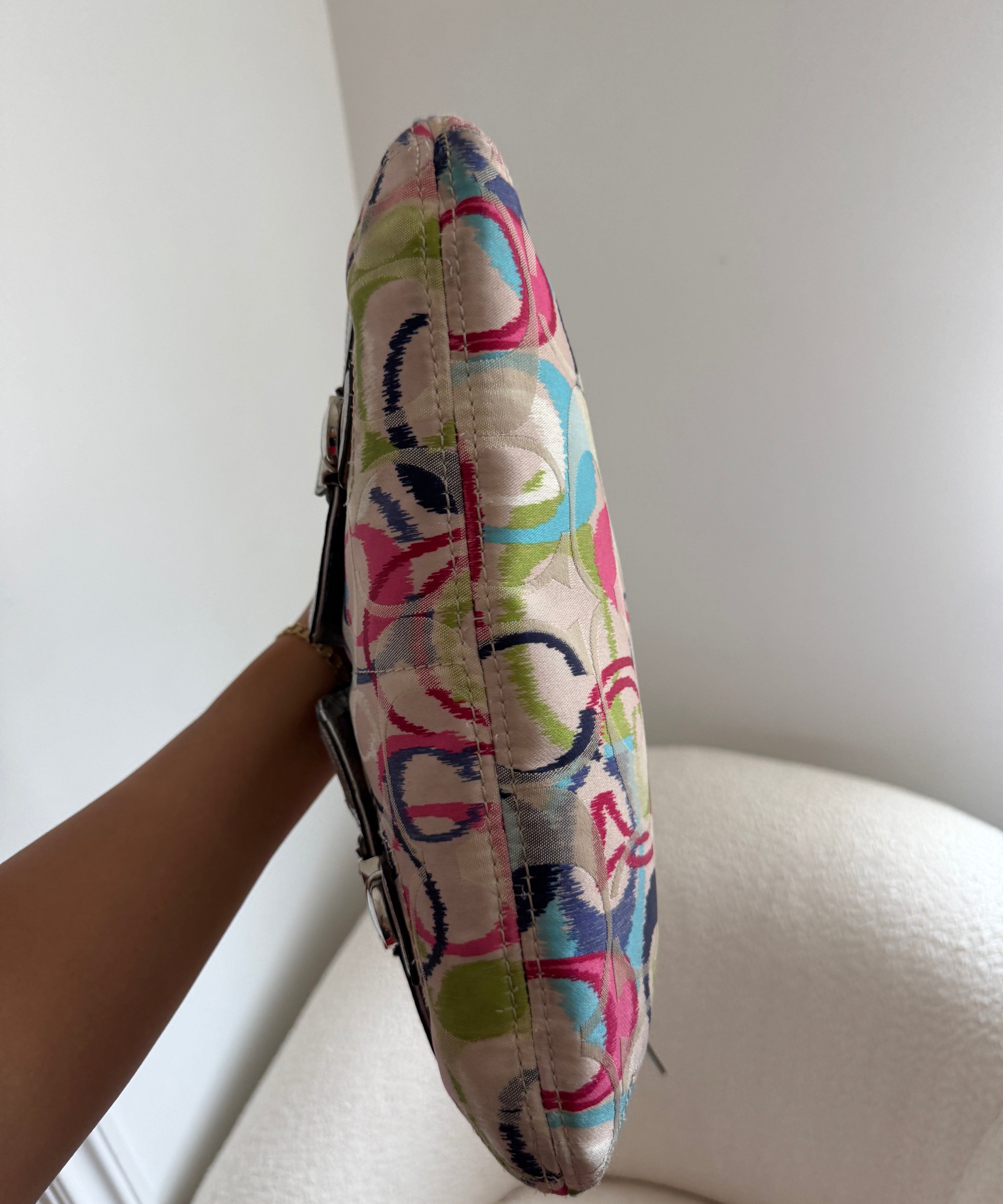 Rare Coach Poppy Multicolored Madras Bag