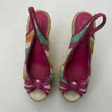 Coach Peep-Toe Grace Wedges (6.5)