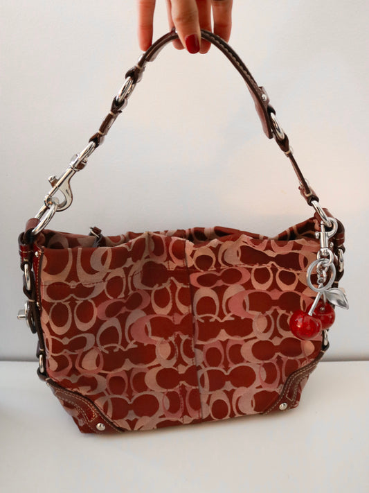 Coach Red Optic Carly Bag