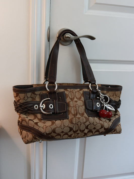 Coach Brown Signature Soho Tote