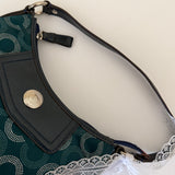 Coach Teal Op Art Madison Mini Bag
