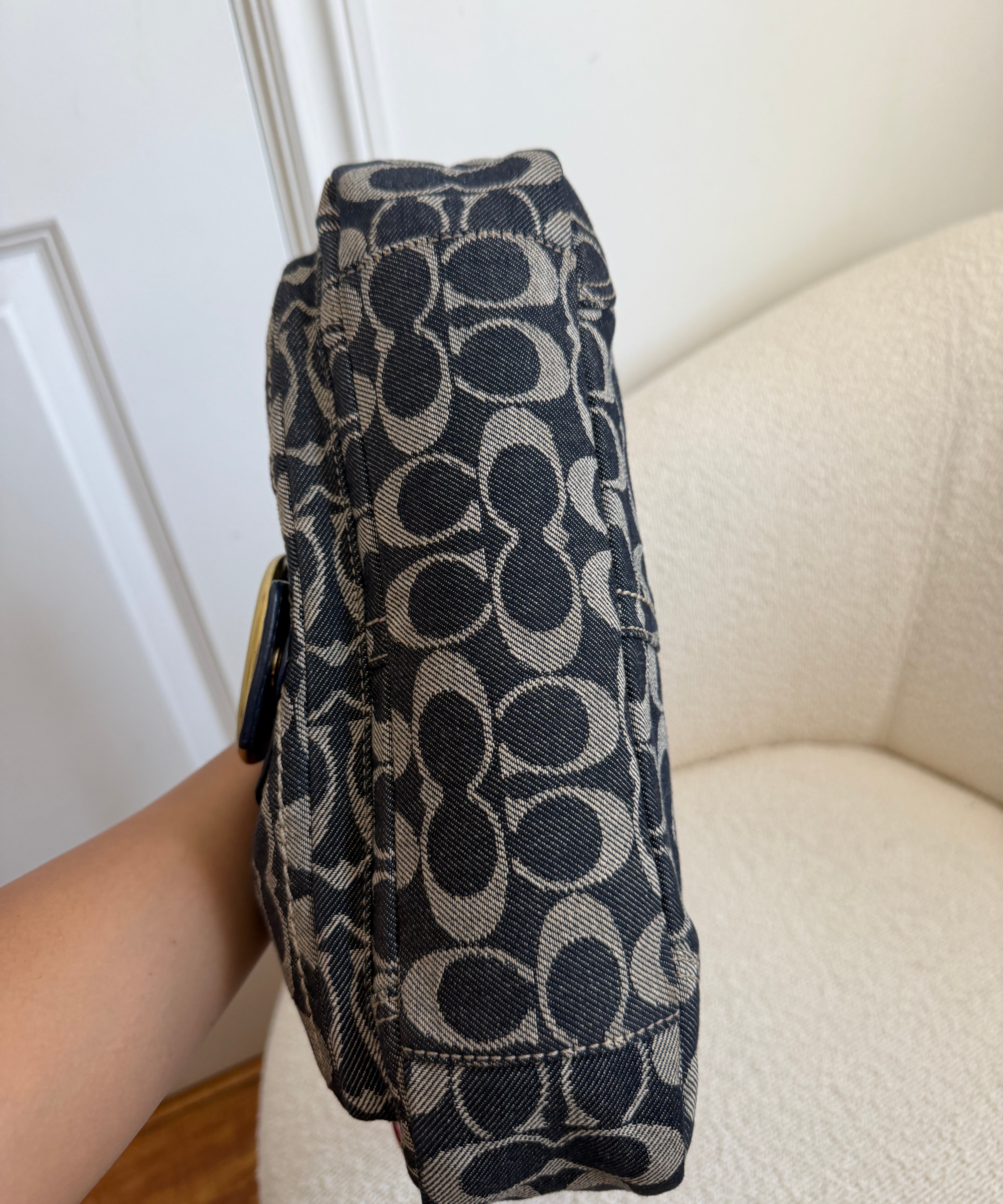 Denim Coach Soho Bleeker Bag