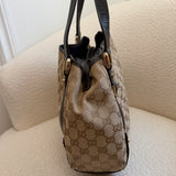 Brown GG Gucci Canvas Tote Bag
