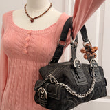 Black Coach Soho Mia Satchel Bag