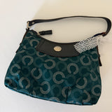 Coach Teal Op Art Madison Mini Bag