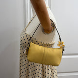 NWT Coach Butter Yellow Pochette Bag
