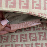 Pink Fendi Zucca Chef Shoulder Bag