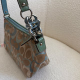 Coach Blue Optic Pochette Bag