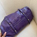 Miu Miu Purple Vitello Lux 2-Way Leather Hand Bag