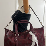 Coach Burgundy Tote Bag