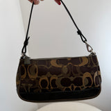 Coach Forest Green Signature Demi Hamptons Bag