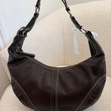 Coach Brown Leather Hobo Shoulder Bag