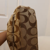 Coach Brown Signature Leah Tote Bag