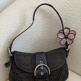Coach Black Canvas Mini Soho Bag