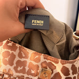 Fendi Giraffe Zucca Chef Shoulder Bag