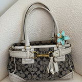 Coach Denim Signature Hamptons Carry-All Bag